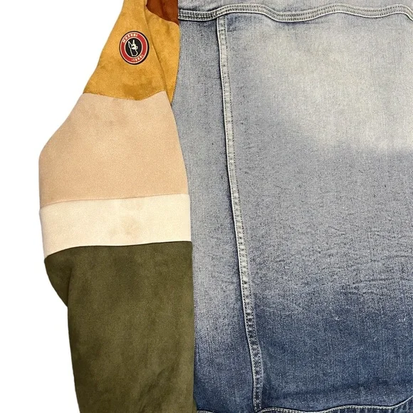 Makobi Jean Jacket With Suede Arms - Picture 8 of 11